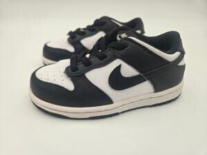 Nike Dunk Low Panda CW1589 100 Toddler Size 9C Black White Shoes